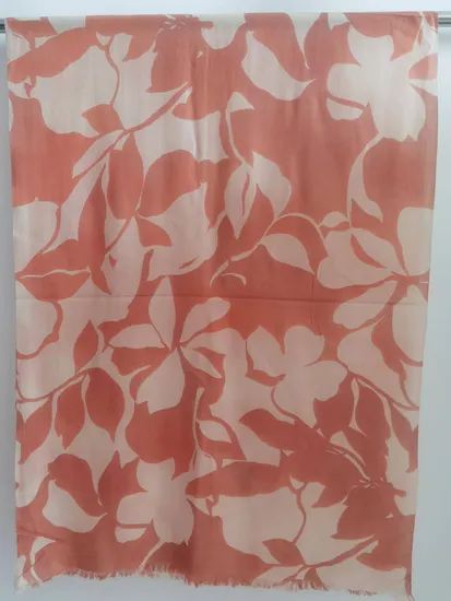Floral fine wool wrap — supplier product photograph