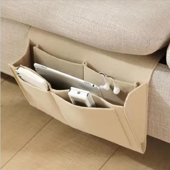 Felt bedside pocket caddy — supplier product photograph